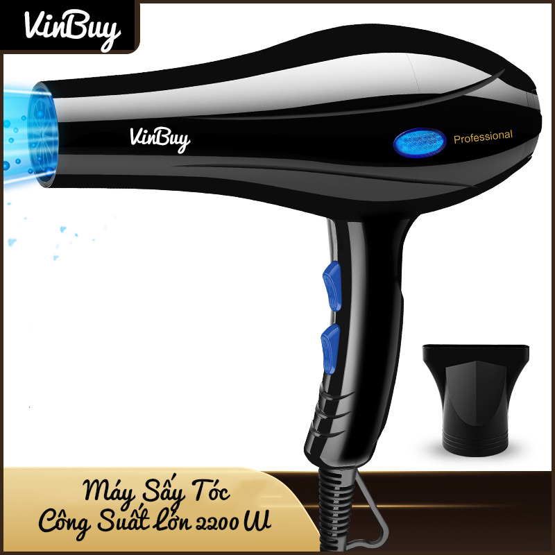 Máy Sấy Tóc Cao Cấp Công Suất Lớn 2200W Chuyên Dụng Cho Hair Salon - Máy Sấy Tóc Bổ Sung Ion Dưỡng Ẩm, Làm Mềm Mượt Tóc - Máy Sấy Tóc Cao Cấp Động Cơ Êm Ái, Ổn Định – Chính Hãng VinBuy