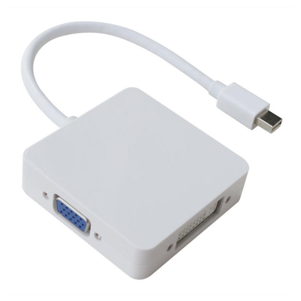3 In 1 Mini DP To DVI VGA HDMI Adapter Converter Full 4k X 2k Resolution