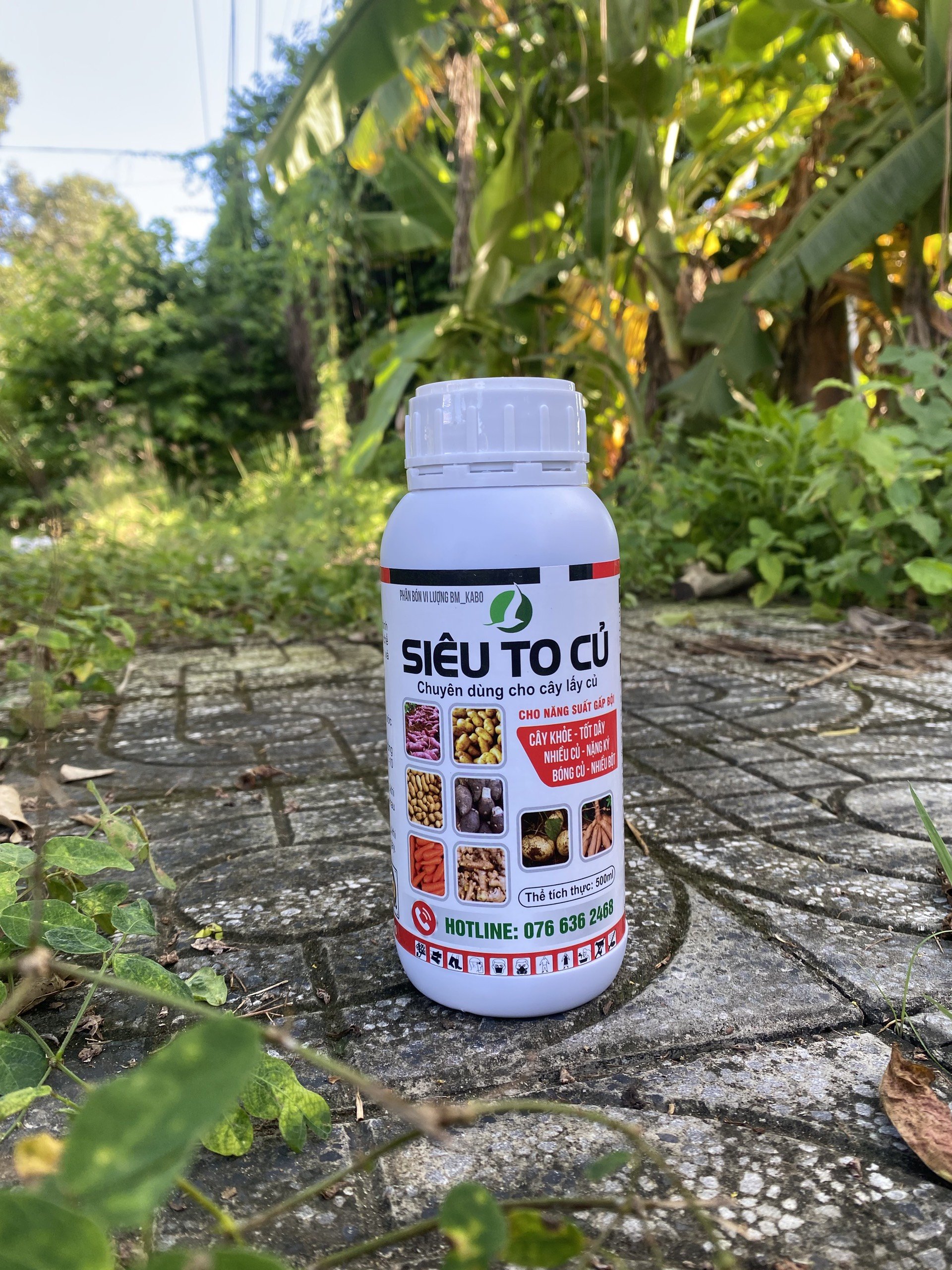 PHÂN BÓN SIÊU TO CỦ GIÚP CỦ TO NHANH, NẶNG KÍ, BÓNG ĐẸP 500ML