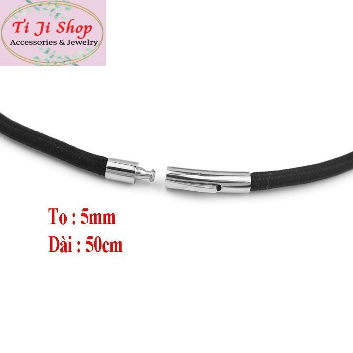 Dây chuyền dù thái 4ly , khóa gài inox vip không đen, không gỉ