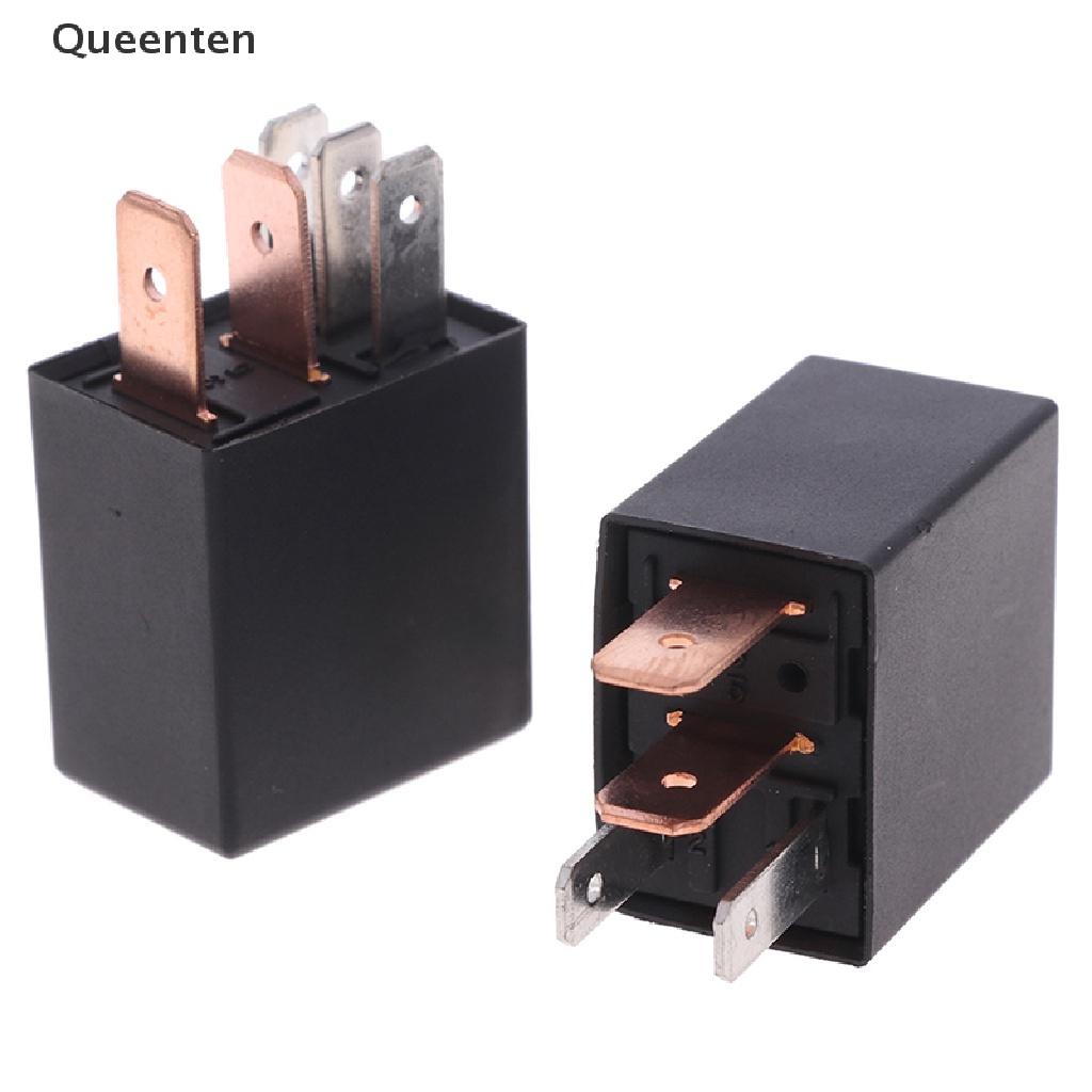 Queenten DC 12V 24V 40A Rated Current 1NO 1NC SPDT 4/5 Pins Car Automotive Alarm Relay QT