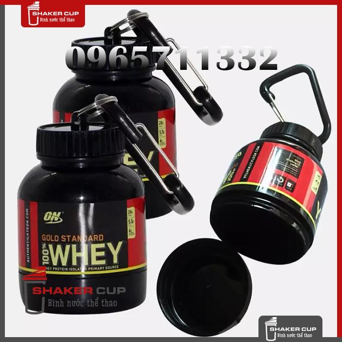 Hũ đựng bột, hộp đựng whey, mass, bcaa tập gym Ishake Protein Funnel 200ml