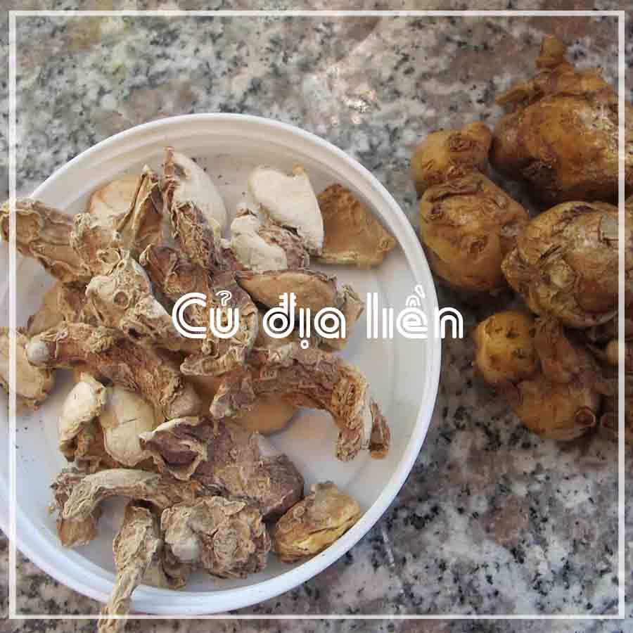 Củ Địa Liền khô sạch đóng gói 500gram