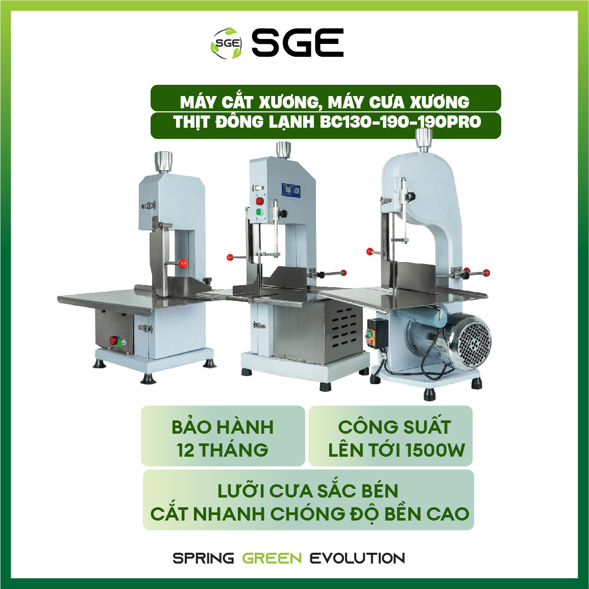 Máy Cắt Xương, Máy Cưa Xương, Máy Thái Xương, Máy Cắt Thịt Đông Lạnh BC130 Tốt Nhất Thị Trường. Hoạt Động Công Suất Cao 24/7, Dễ Vận Hành, Tiết Kiệm Điện Năng, Hàng Nhập Khẩu Cao Cấp