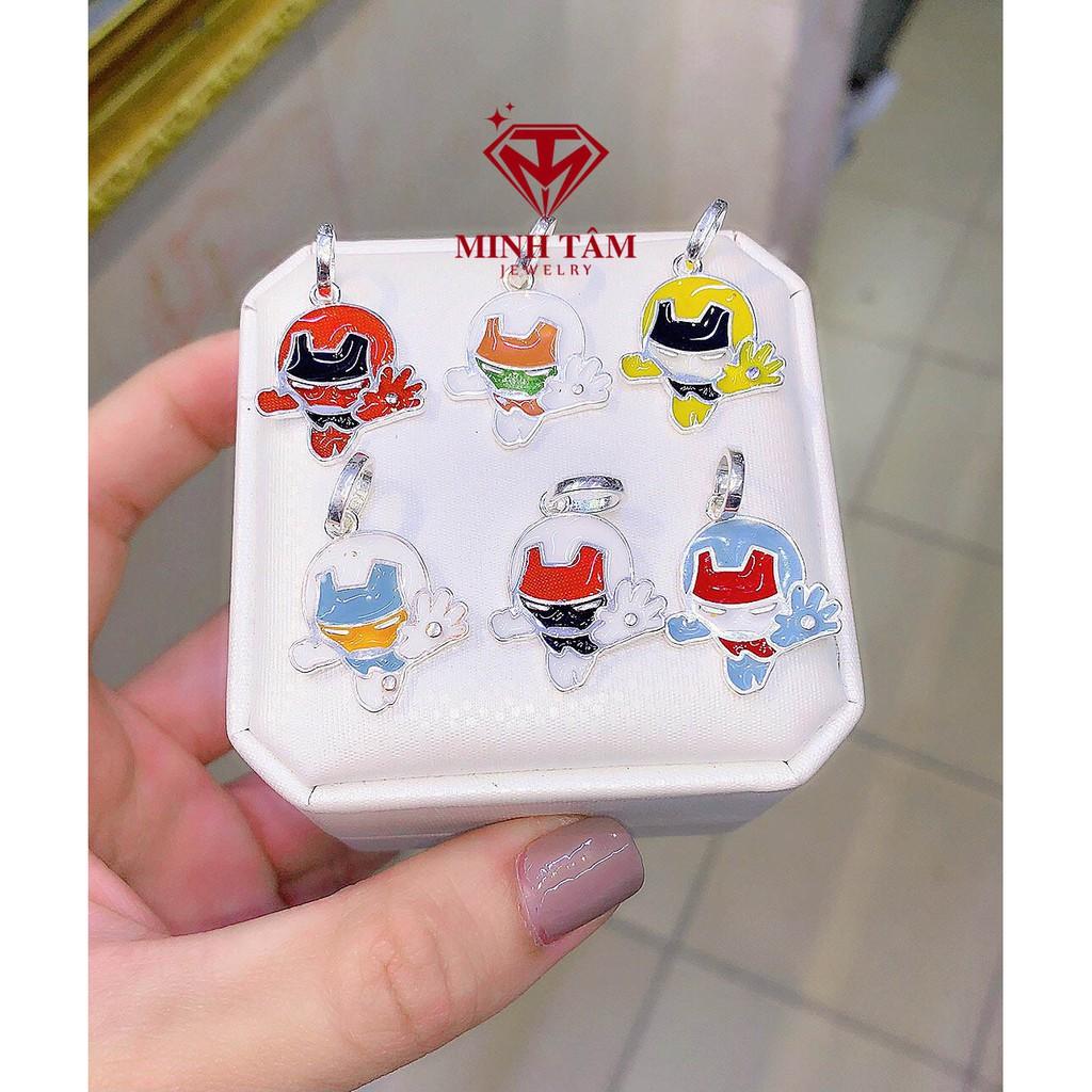 Mặt dây chuyền bạc ta cho bé trai hình siêu nhân