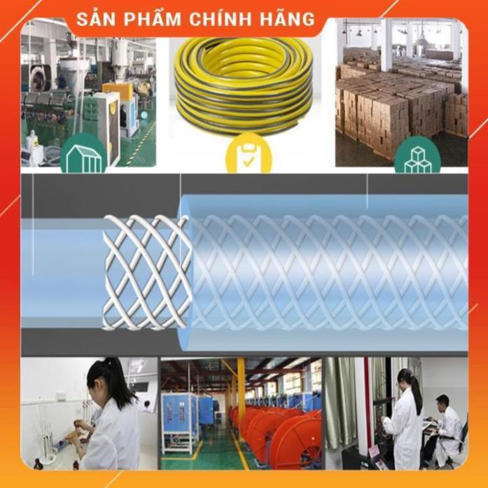 ️️ Bộ dây vòi xịt nước rửa xe, tưới cây , tăng áp 3 lần, loại 7m, 10m 206587 cút sập,nối vàng + mở chai