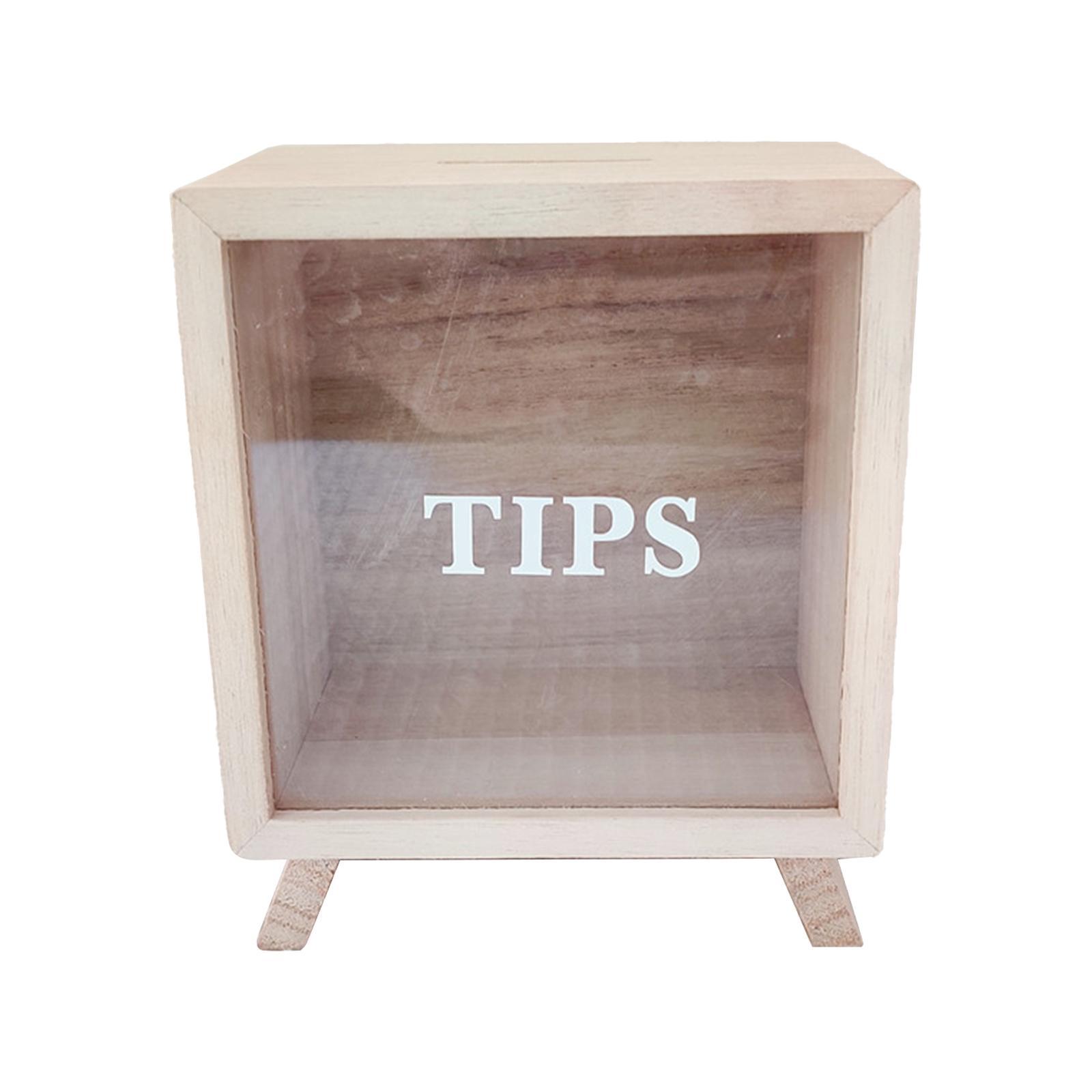 Wooden Creative Piggy Bank Multipurpose Money Saving for Birthday Gift