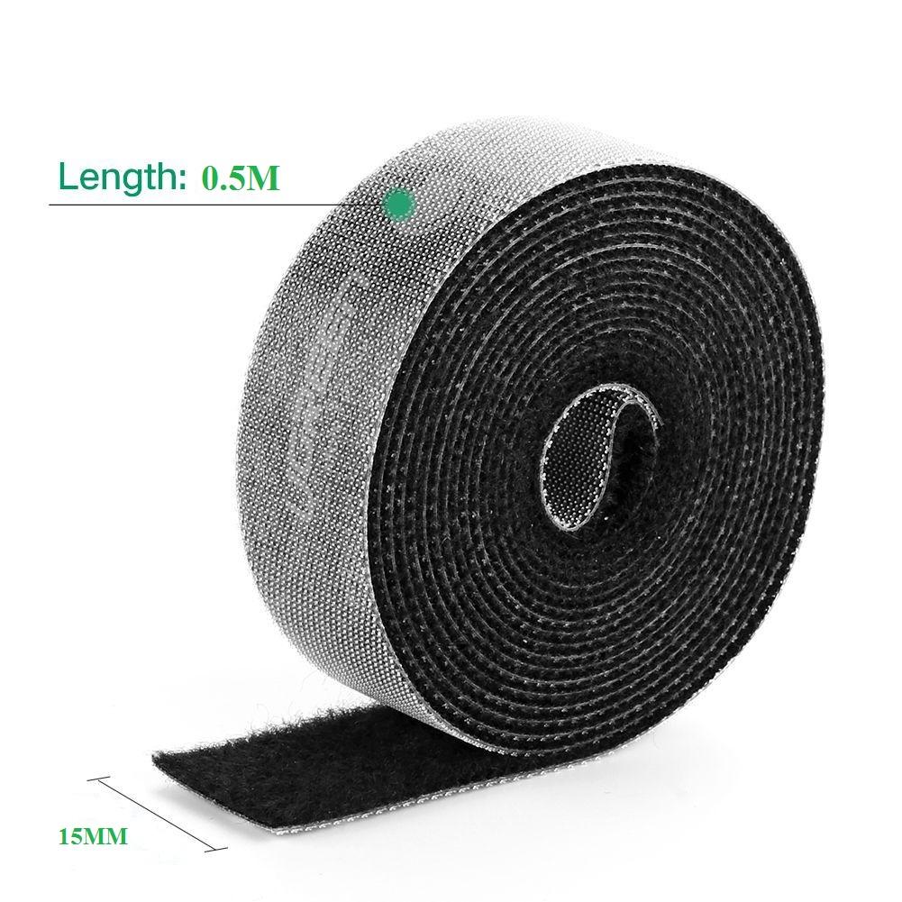 Ugreen UG70110LP124TK 1M cỡ 15mm băng dán Velcro màu đen ngang 1.5cm - HÀNG CHÍNH HÃNG