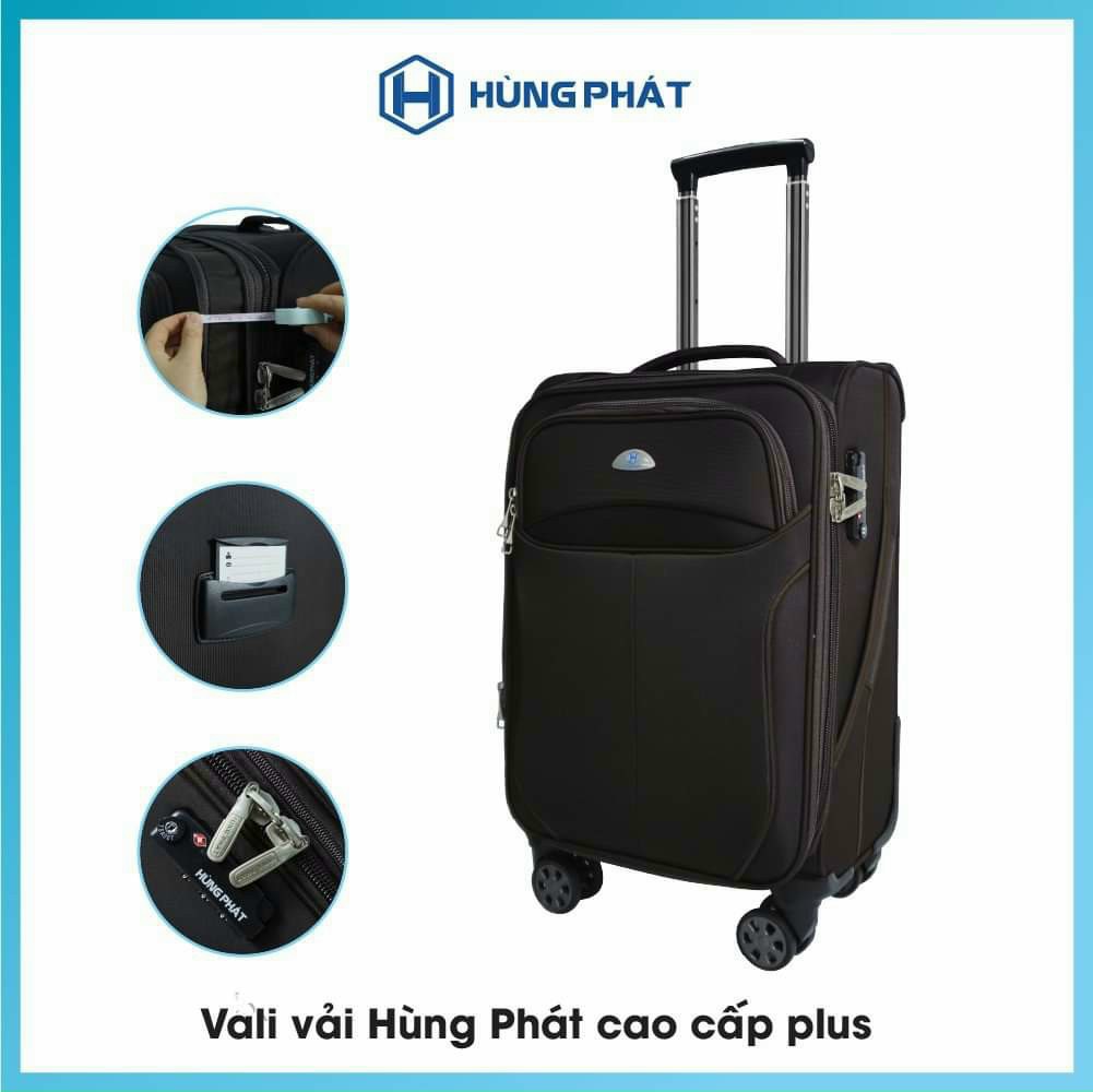 Vali kéo vải Hùng Phát VLX - 022 size 24