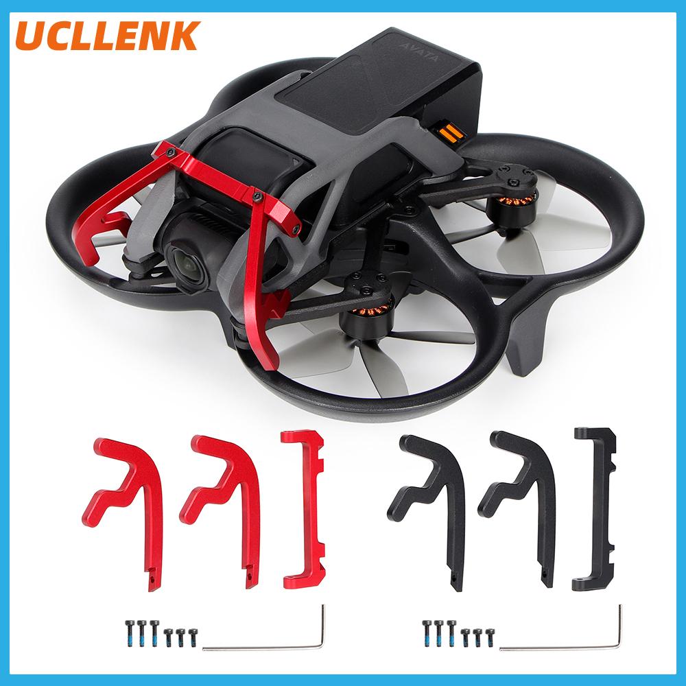 Thanh máy ảnh Gimbal cho DJI Bộ bảo vệ ống kính Avata Hợp kim nhôm chống va chạm Phụ kiện máy bay không người lái PTZ Guard Màu sắc: đen