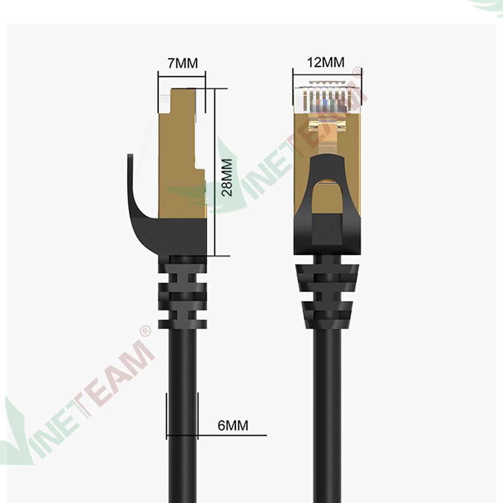 VINETTEAM Dây Cáp Mạng CAT6 Bấm Sẵn 20m/8m/5m/3m/2m - Hàng Chính Hãng