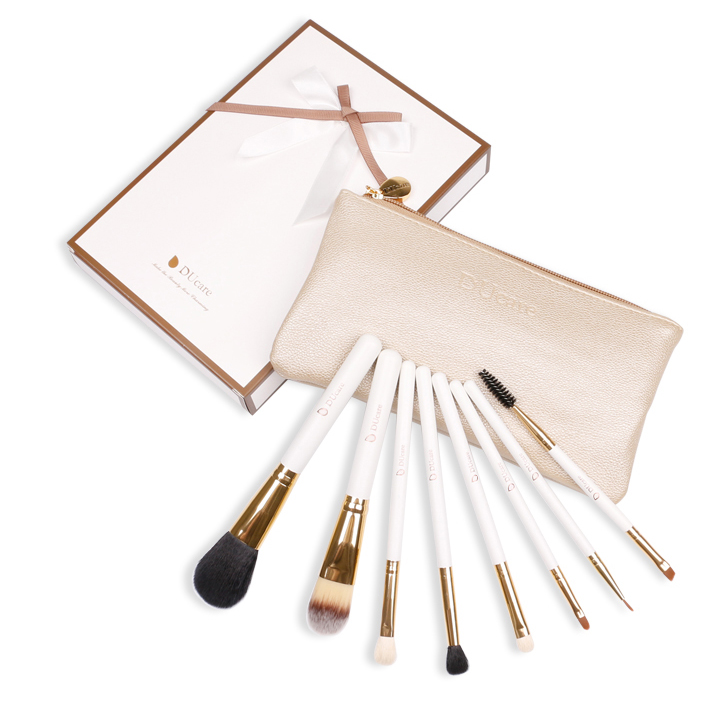 Bộ cọ trang điểm 8 cây DUcare với túi đựng Professional Makeup Brush Set 8pcs High Quality