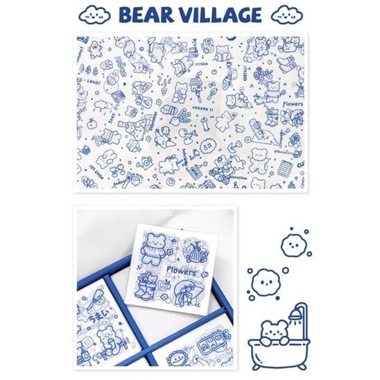 Sticker 100 miếng dán Bear Village