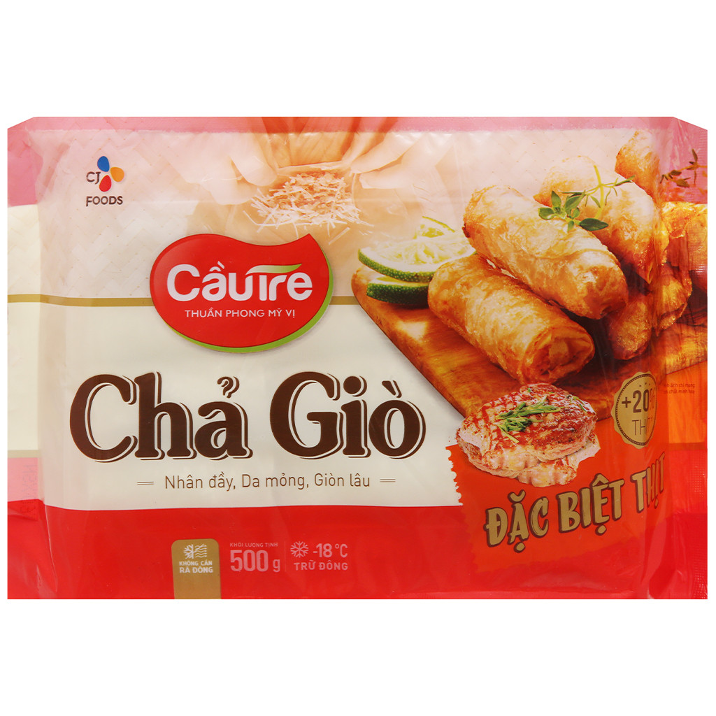 - Chả giò đặc biệt thịt Cầu Tre - Gói 500g