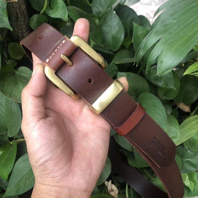 Da Thật Khóa Đồng Nguyên Khối Thắt Lưng Da Bò Nguyên Tấm 100% Khóa Đồng Đúc,Dây Nịt Nam Hàng Chất - TM109-07