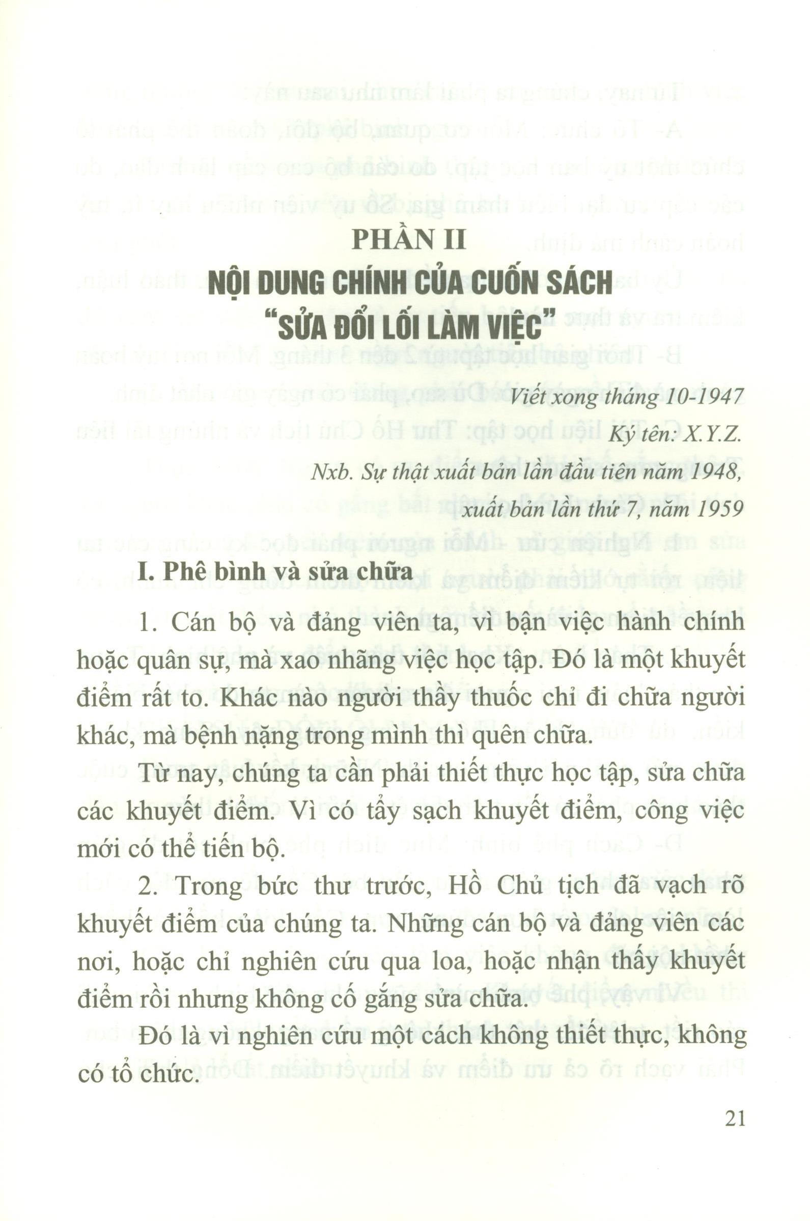 Sửa Đổi Lối Làm Việc Trong Công Cuộc Đổi Mới Hôm Nay