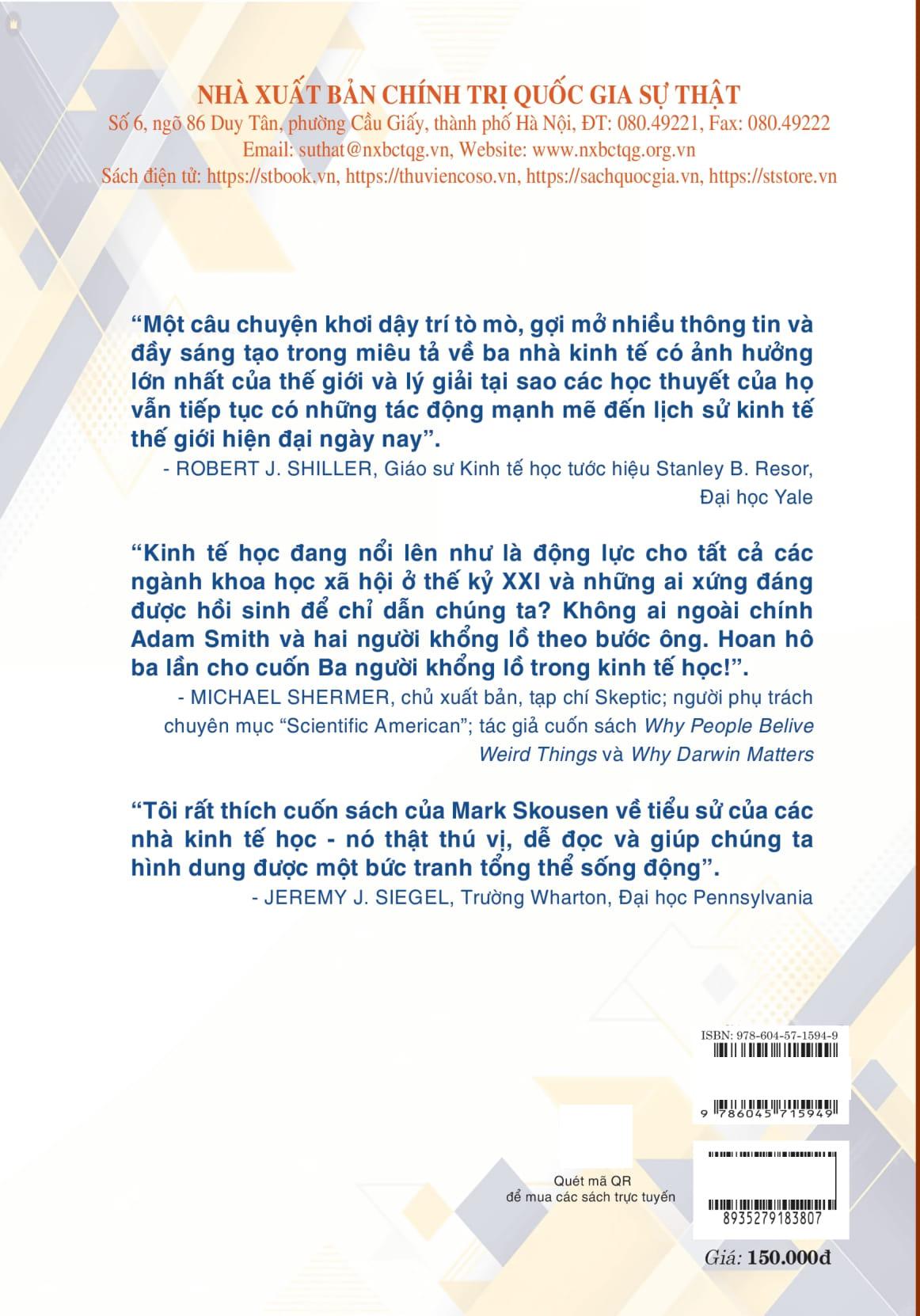 Sách - Ba Người Khổng Lồ Trong Kinh Tế Học