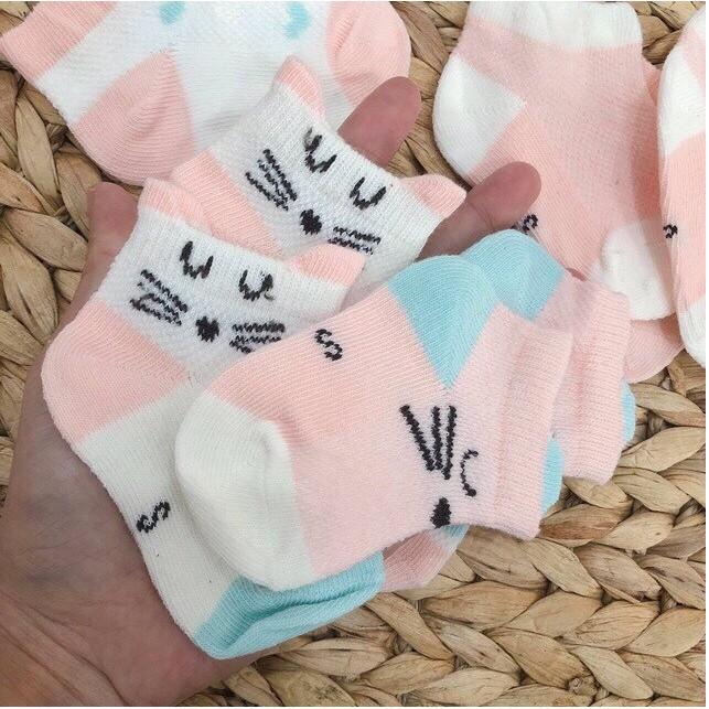 Bán Lẻ 2 Đôi Tất Lưới Cổ Ngắn Cute Cho Bé Trai Bé Gái (Kids Socks)
