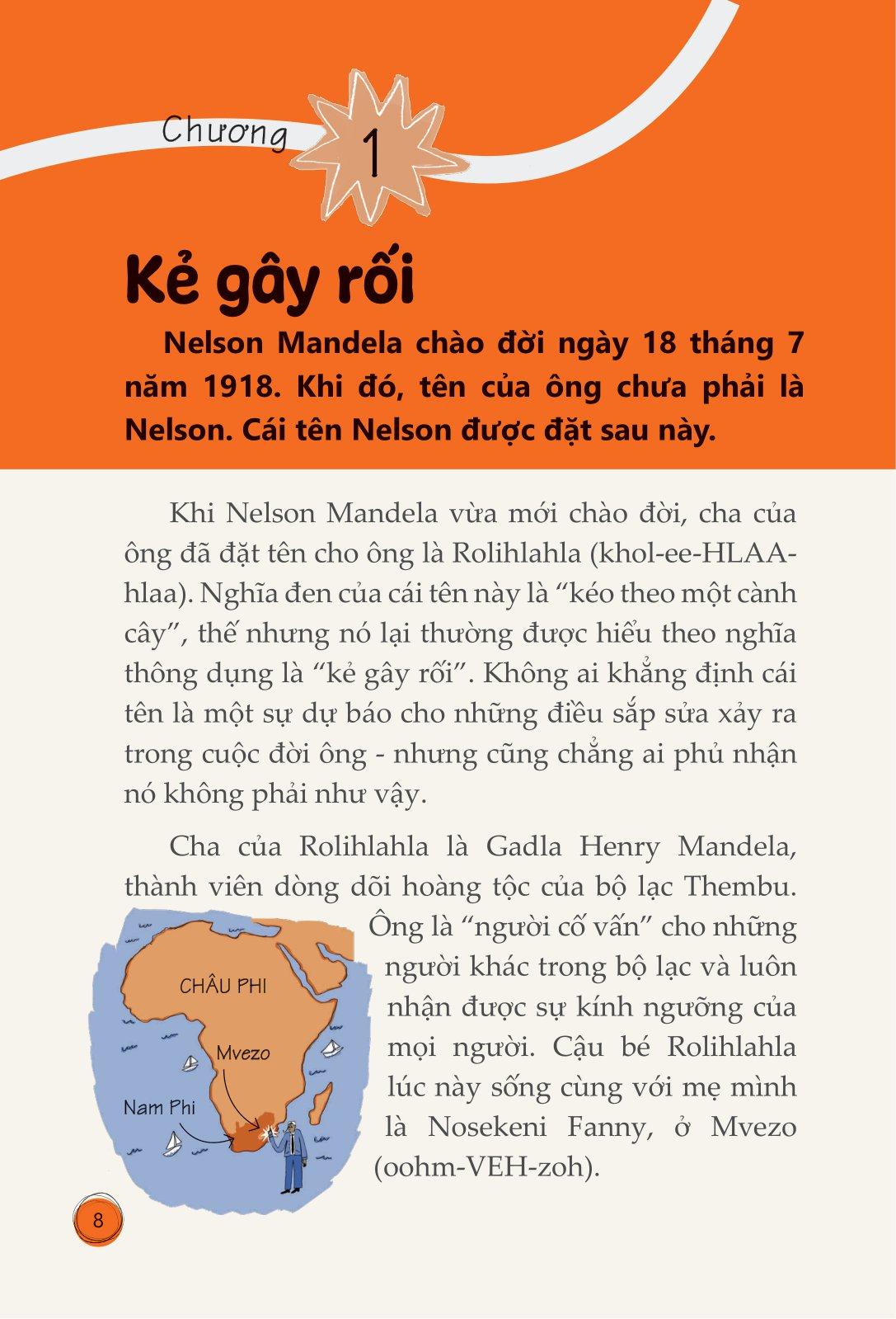 Truyện Kể Danh Nhân Truyền Cảm Hứng - Nelson Mandela