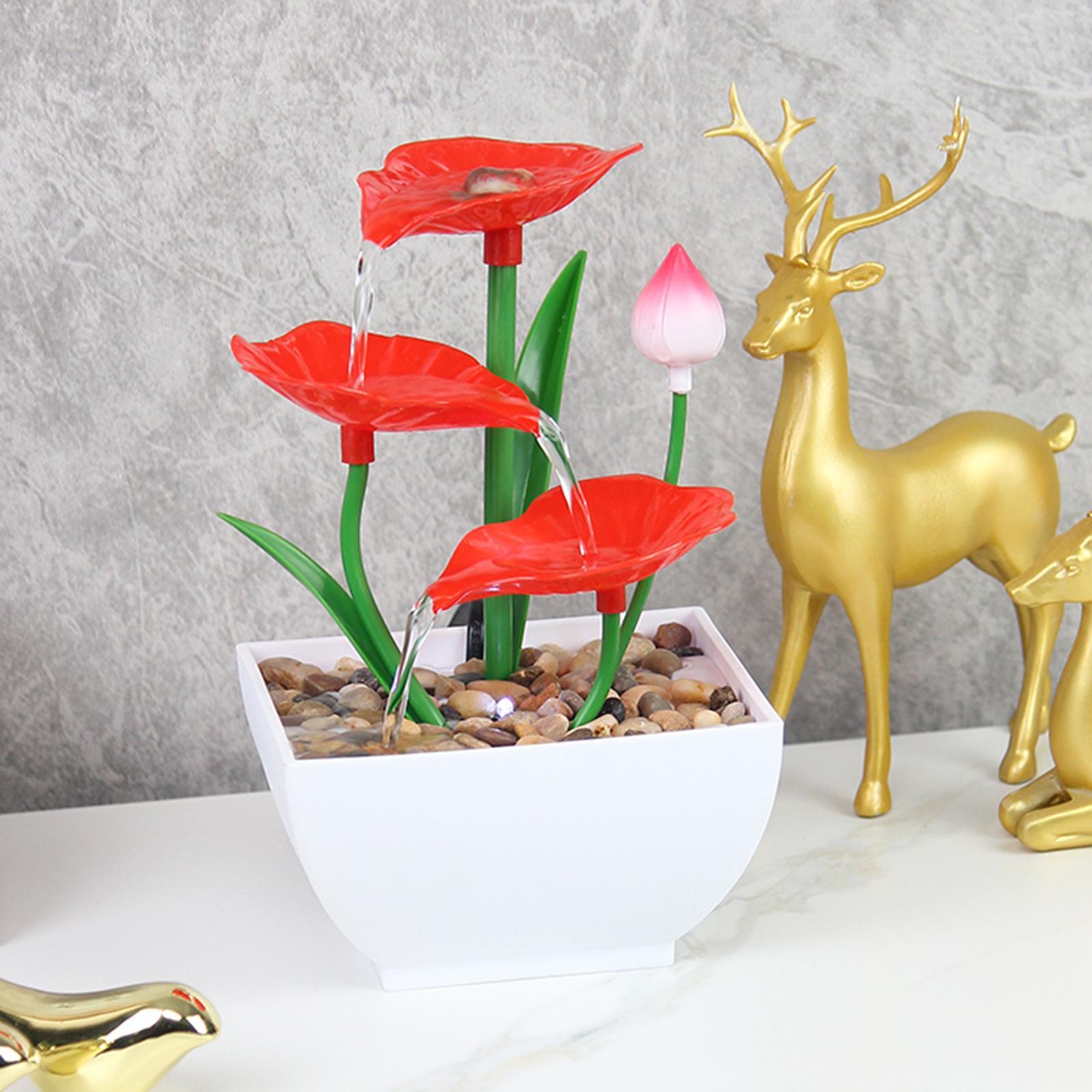 Relaxation Tabletop Fountain with Pump for Indoor Feng Shui Decoration Gift