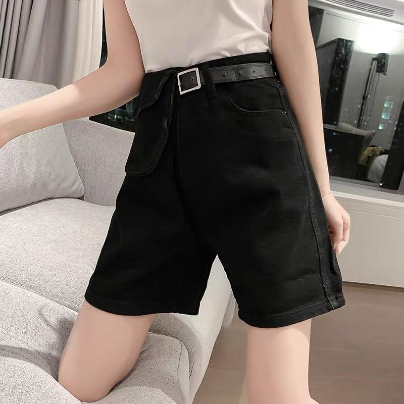 Quần shorts cap cao Ulzzang túi tháo rời_C4