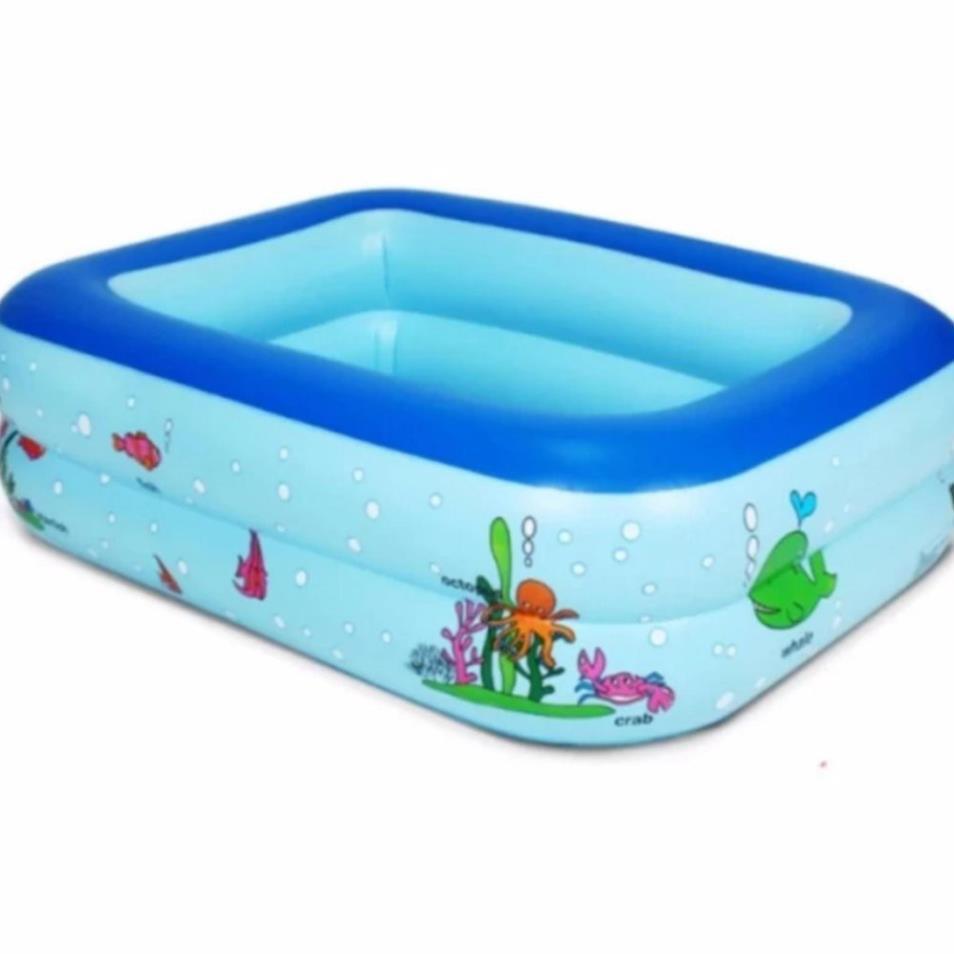 Rẻ - Bể bơi 1m2 -2 đáy- 2 tầng lớp chống trượt dành cho bé yêu