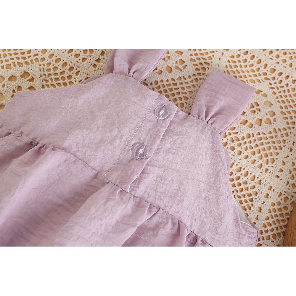 Body 2 Dây Nơ To Hoa Màu Tím Cho Bé Gái Sơ Sinh 1 2 Tuổi Từ 5-13kg Dành Cho Bé Gái