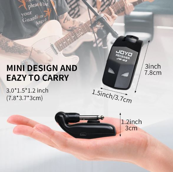 JOYO WIRELESS SYSTEM JW-SERIES - Bộ Thu Phát Tín Hiệu Guitar Không Dây Joyo JW-02 , JW-03 - Hàng chính hãng