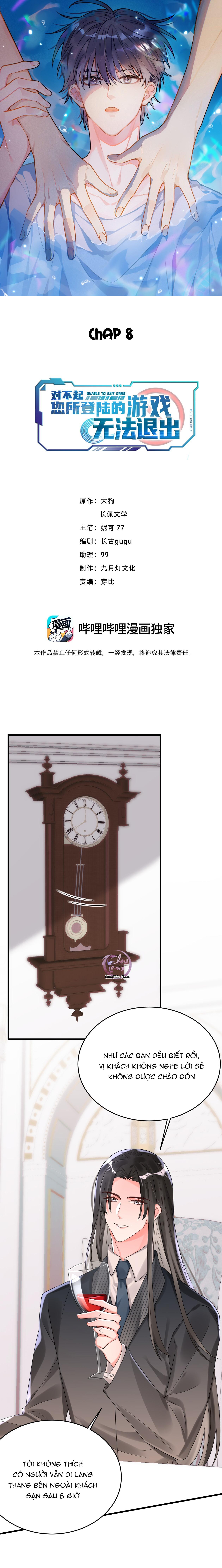 rất tiếc, bạn không thể đăng xuất khỏi trò chơi chapter 8 2