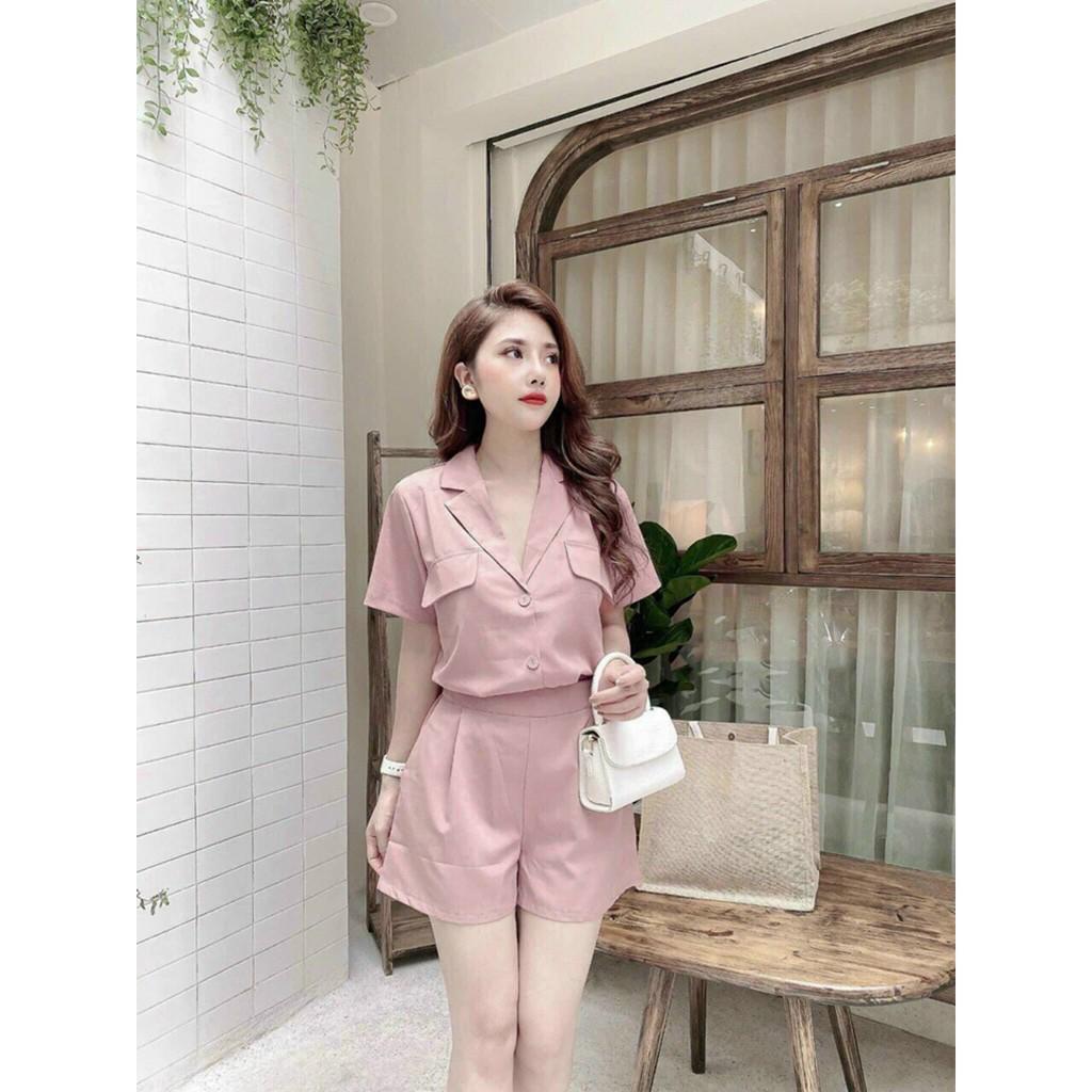 SET ĐŨI NHẬT CAO CẤP ÁO SƠ MI QUẦN CỘC SIÊU XINH