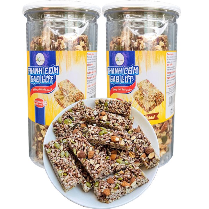 Thanh Gạo Lứt Ngũ Cốc Siêu Hạt Thơm Ngon SK FOOD - Mỗi Hũ 250g