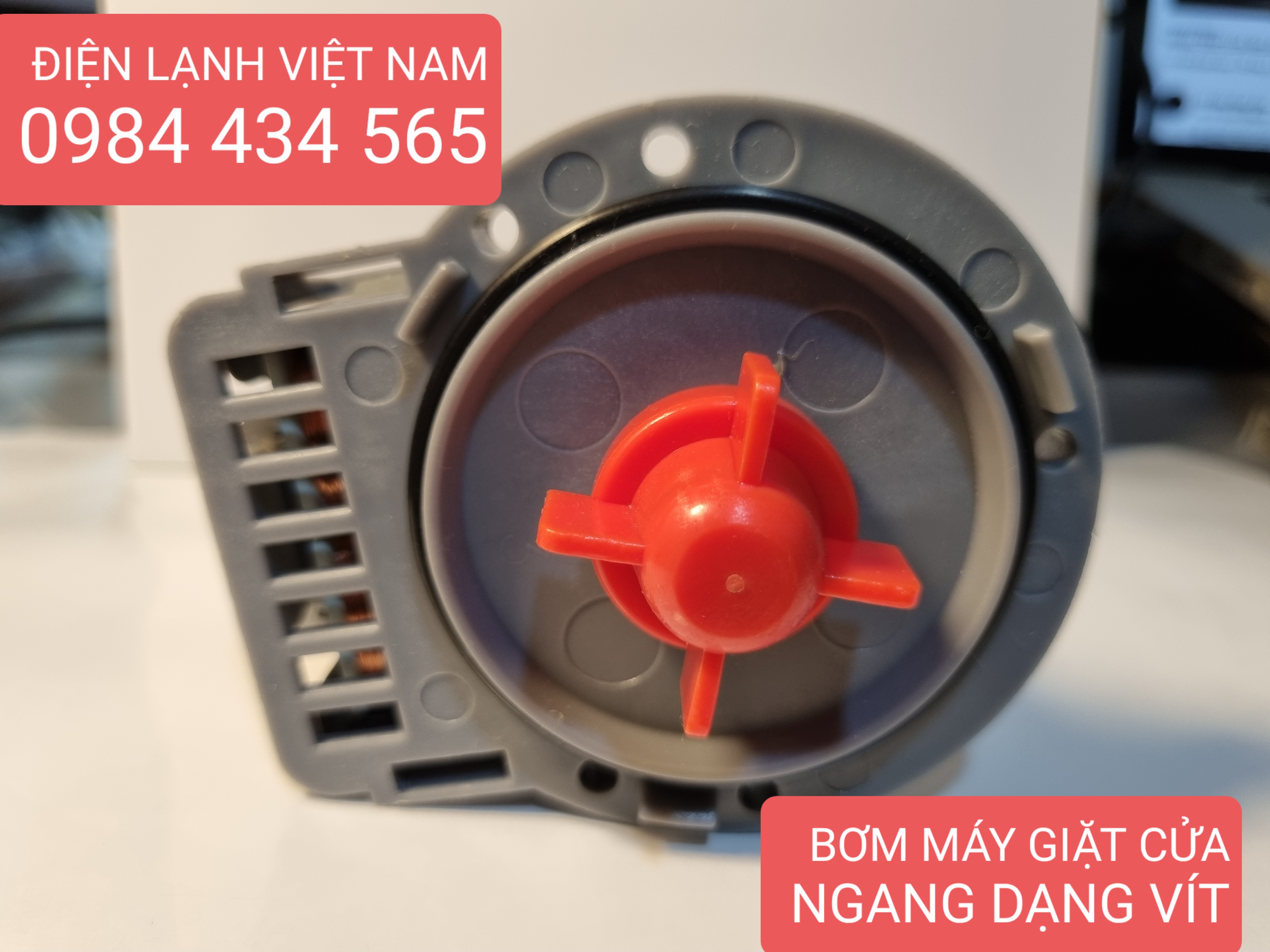 Bơm nước thải máy giặt cửa ngang dạng vít/ xả máy giặt/bơm xả máy giặt/bơm máy giặt