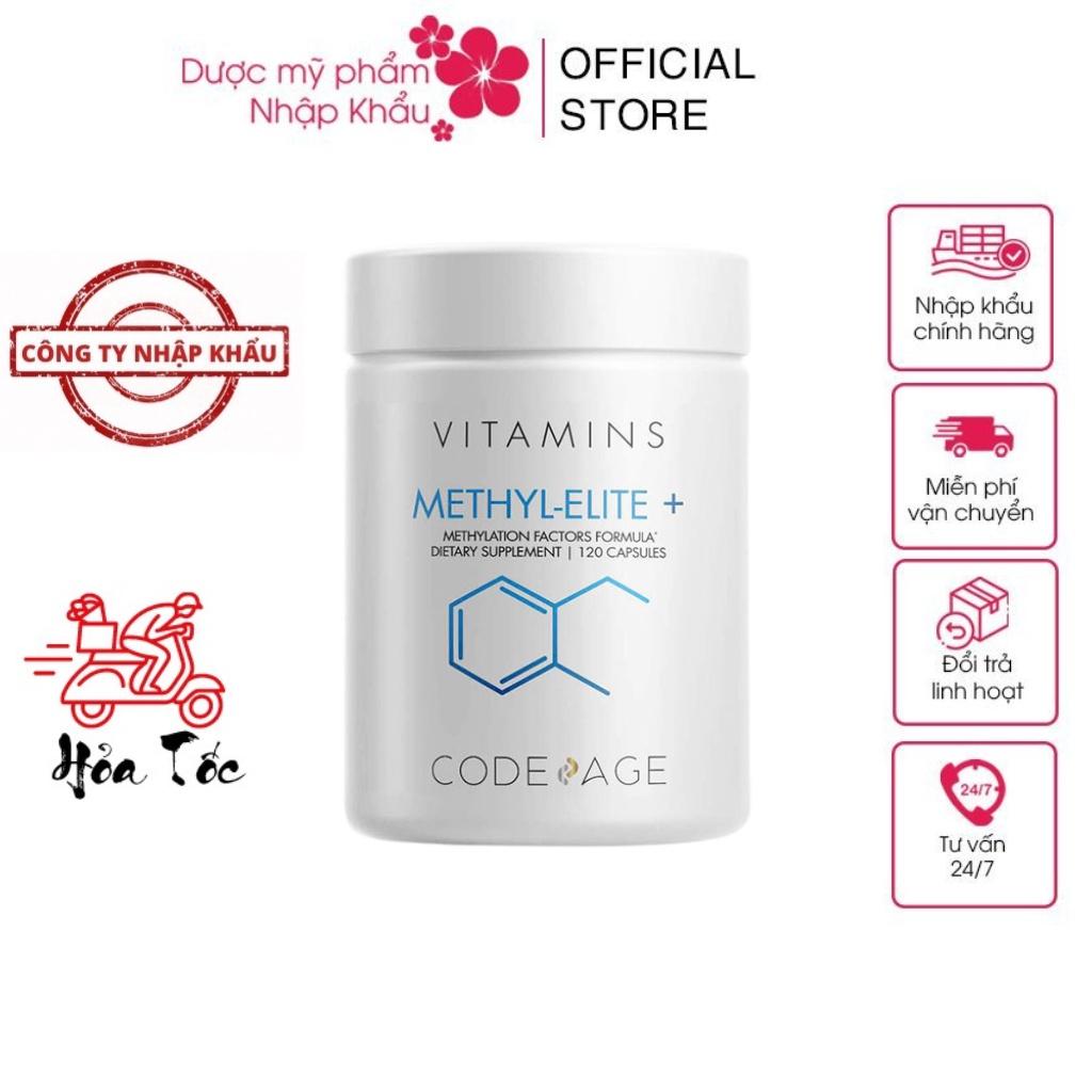 HÀNG NHẬP KHẨU-Viên Uống Bổ Não Code Age Methyl-Elite+ Giảm Stress Cải Thiện Trí Nhớ Khó Ngủ Tiền Đình Code Age Vitamins