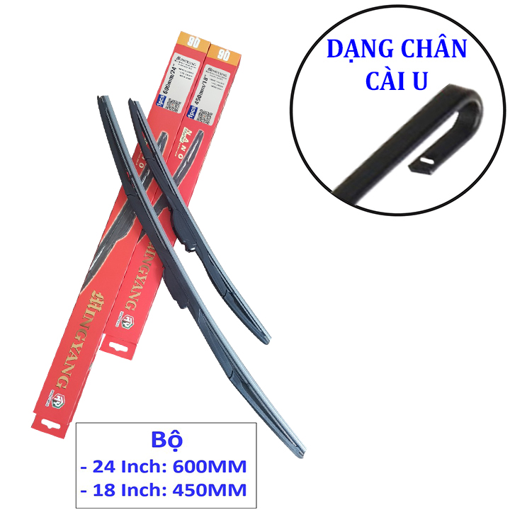 Bộ 2 thanh gạt nước mưa ô tô đa năng Nano cao cấp dành cho hãng xe