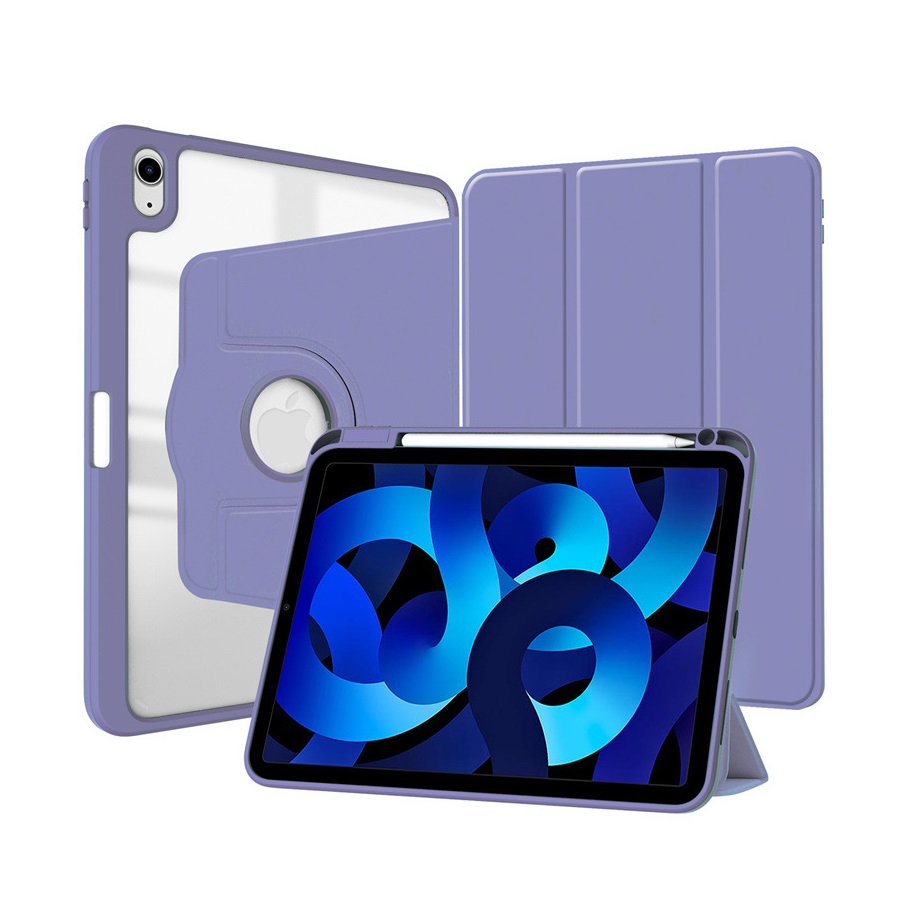 Bao Da TPU Xoay 360° Dành Cho iPad 10 2022 10.9 inch, Gen 10 Xoay tròn dựng đứng và ngang tiện lợi, Phía trong có ngăn đựng bút, 4 góc chống sốc
