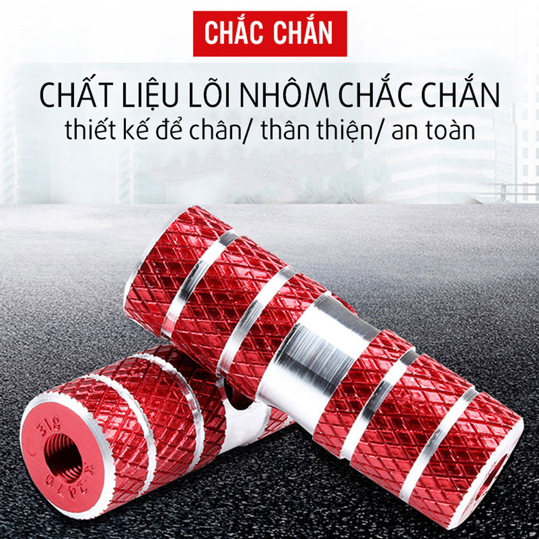 Bộ 2 Ty Gác Chân Sau Xe Đạp Chất Liệu Nhôm (đường kính lỗ 1cm) cho xe đạp MTB, xe địa hình chống trượt, chắc chắn Mai Lee