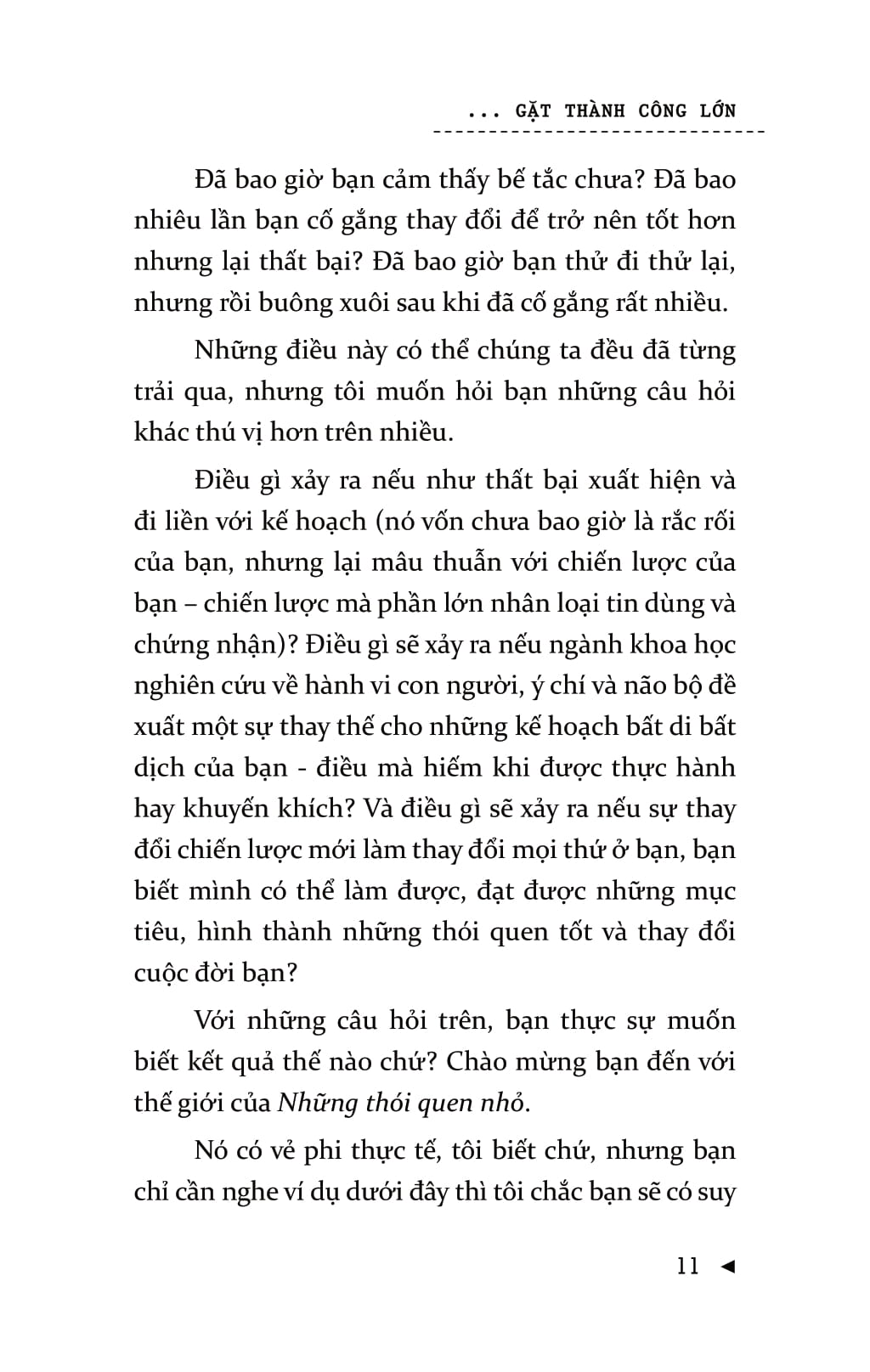 Sách Gieo Thói Quen Nhỏ, Gặt Thành Công Lớn