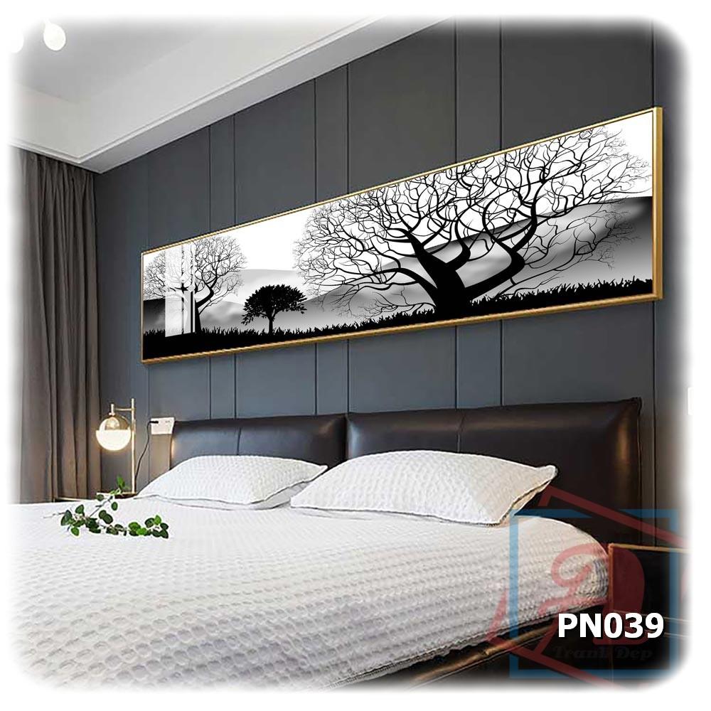 Tranh canvas khổ lớn trang trí phòng ngủ - PN039