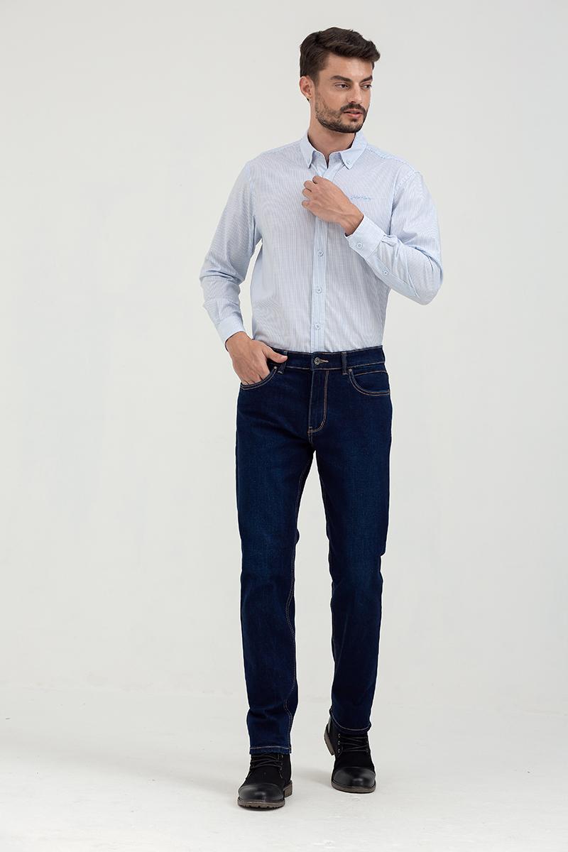 Áo sơ mi tay dài họa tiết kẻ sọc WS21SS43C-LC