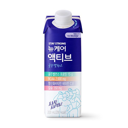 [Sữa bổ sung năng lượng cho người yêu thích vận động Nucare Active] Daesang Wellife/ Nucare Active