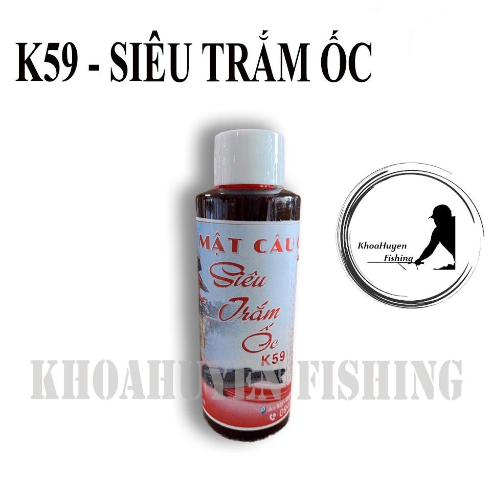 K59 Siêu Trắm Ốc - Tinh Mùi Câu Cá, Hương liệu ngâm ốc săn hàng trắm đen cực hot Mật Câu Ốc - KhoaHuyen Fishing