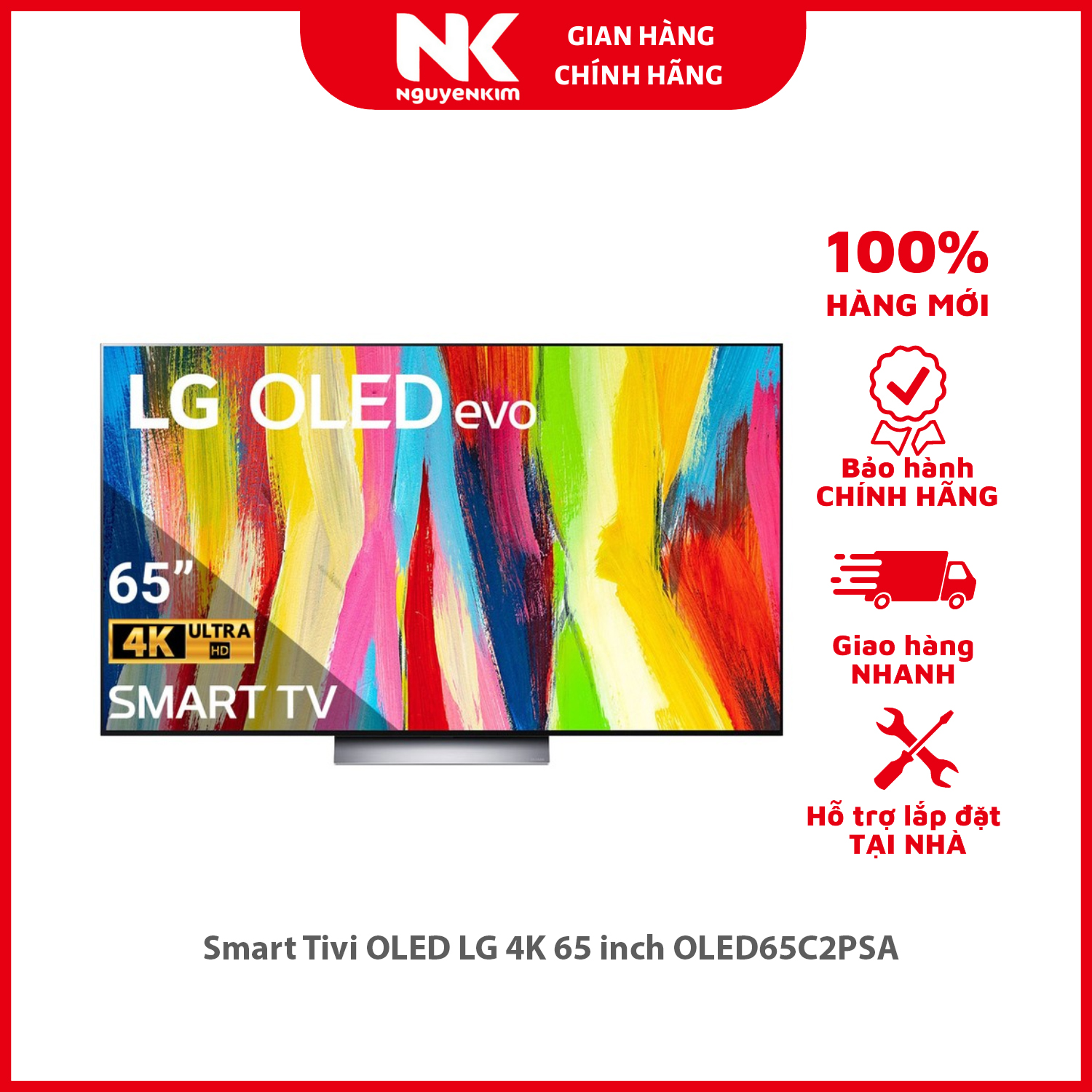 Smart Tivi OLED LG 4K 65 inch OLED65C2PSA - Hàng chính hãng