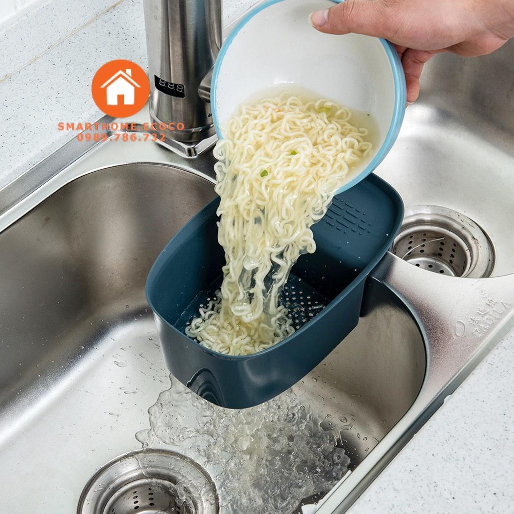 Khay lọc rác gác bồn rửa chén siêu tiện dụng