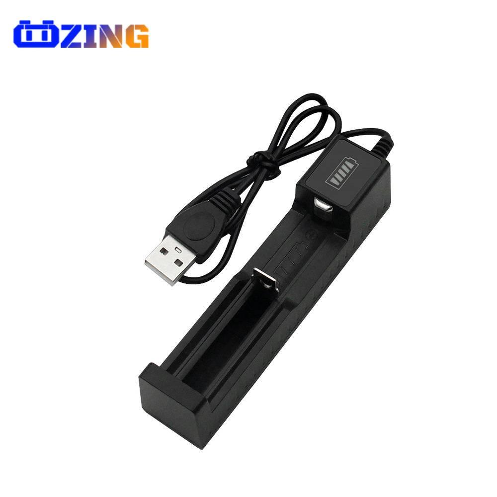 1 CÁI Bộ sạc pin USB 18650 Universal Smart Bộ sạc 1 khe Pin Lifepo4 Bộ chuyển đổi sạc có đèn báo Phụ kiện Màu sắc: 1 CÁI