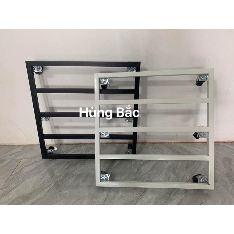Đế chậu hoa cây cảnh bằng sắt sơn tĩnh điện có bánh xe di chuyển dễ dàng