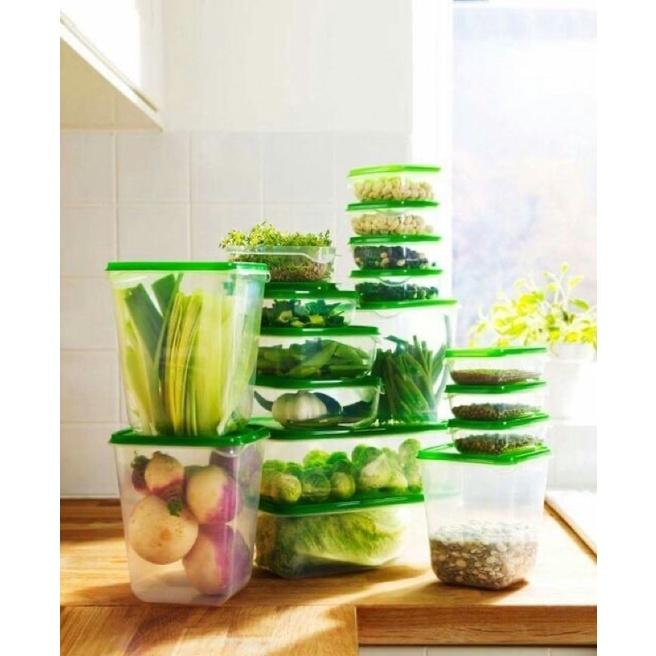 Bộ hộp nhựa 17 món, đủ kích thước để đựng đồ ăn
