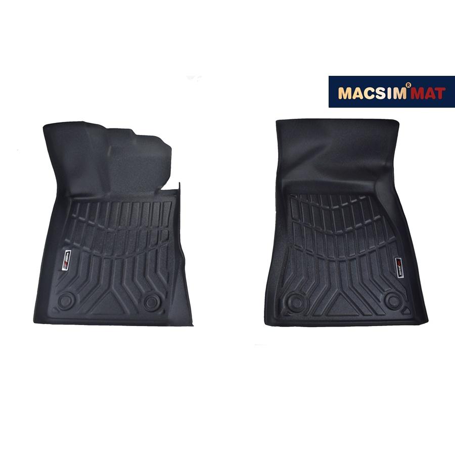 Thảm lót sàn xe ô tô BMW 7 series 2016 - 2020 Nhãn hiệu Macsim chất liệu nhựa TPV cao cấp màu đen