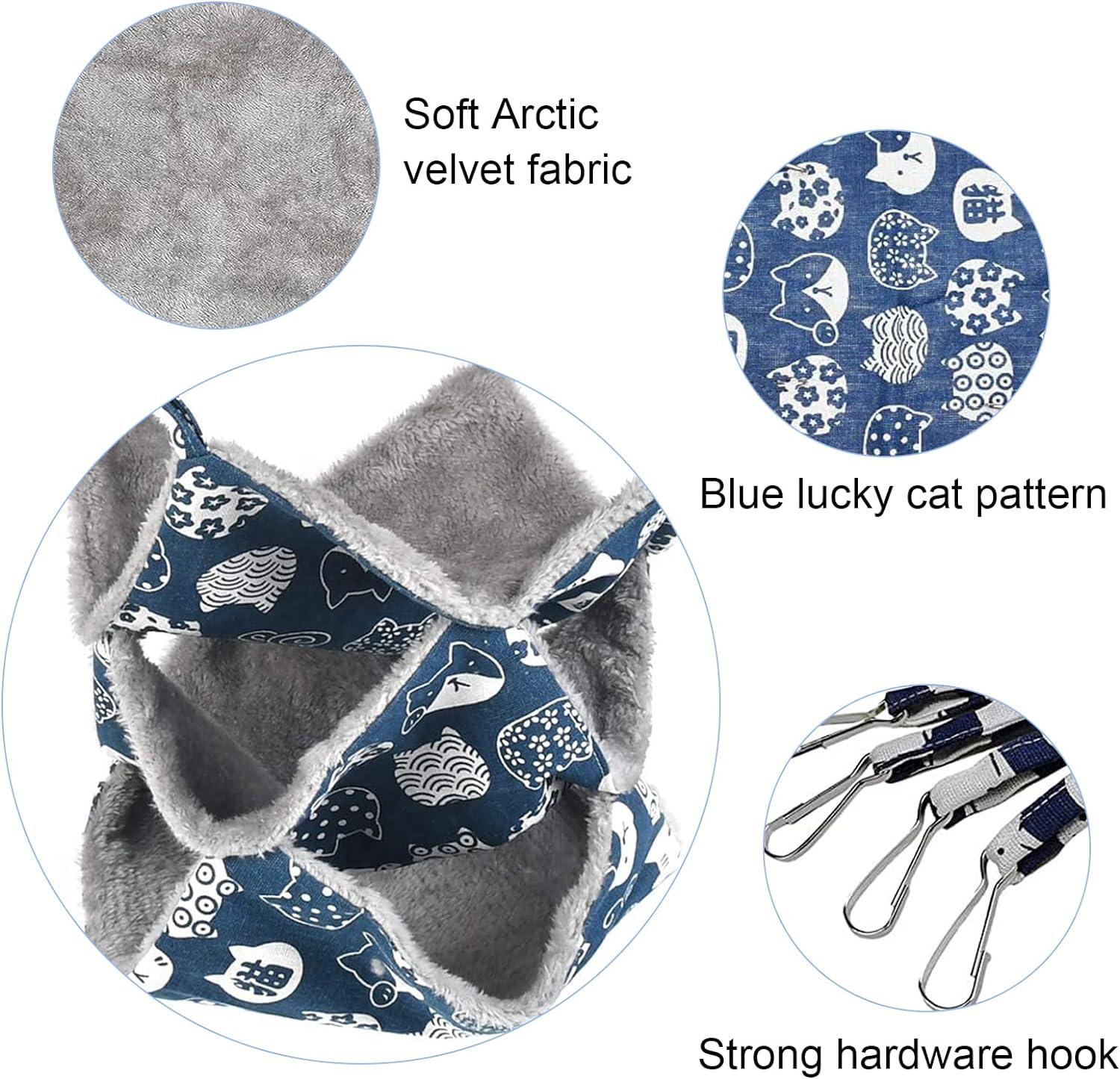 Võng thú nhỏ 3 tầng võng thú cưng hamster võng ngủ mềm mại ấm áp và thoải mái võng gặm nhấm.