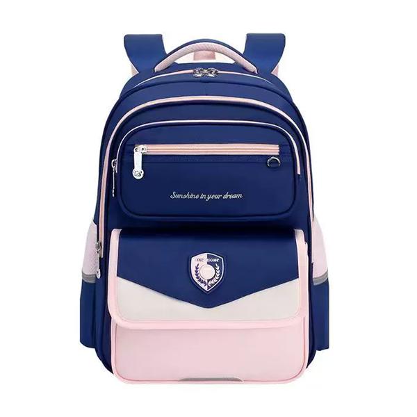 Ba Lô Chống Gù - Sun Eight 22339 - Màu Xanh Navy + Hồng