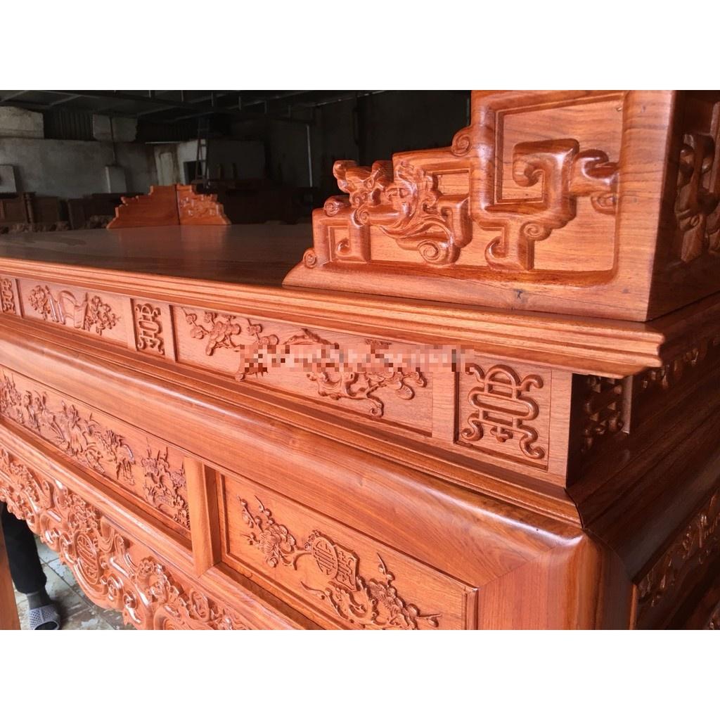 Án Thờ Ngũ Phúc Gỗ Hương Đá